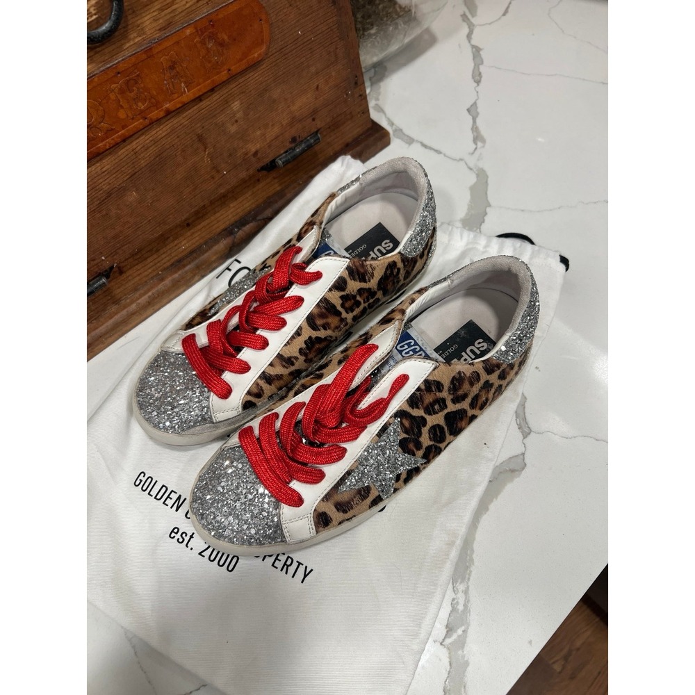 Golden Goose Deluxe Brand, Women's, Superstar, animal print, size 40 - Picture 2 of 6